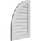 Ekena Millwork Quarter Round Top Left Surface Mount PVC Gable Vent w/ 3-1/2"W x 1"P Standard Frame, 24"W x 34"H GVPQL24X3401SN - alternate 2